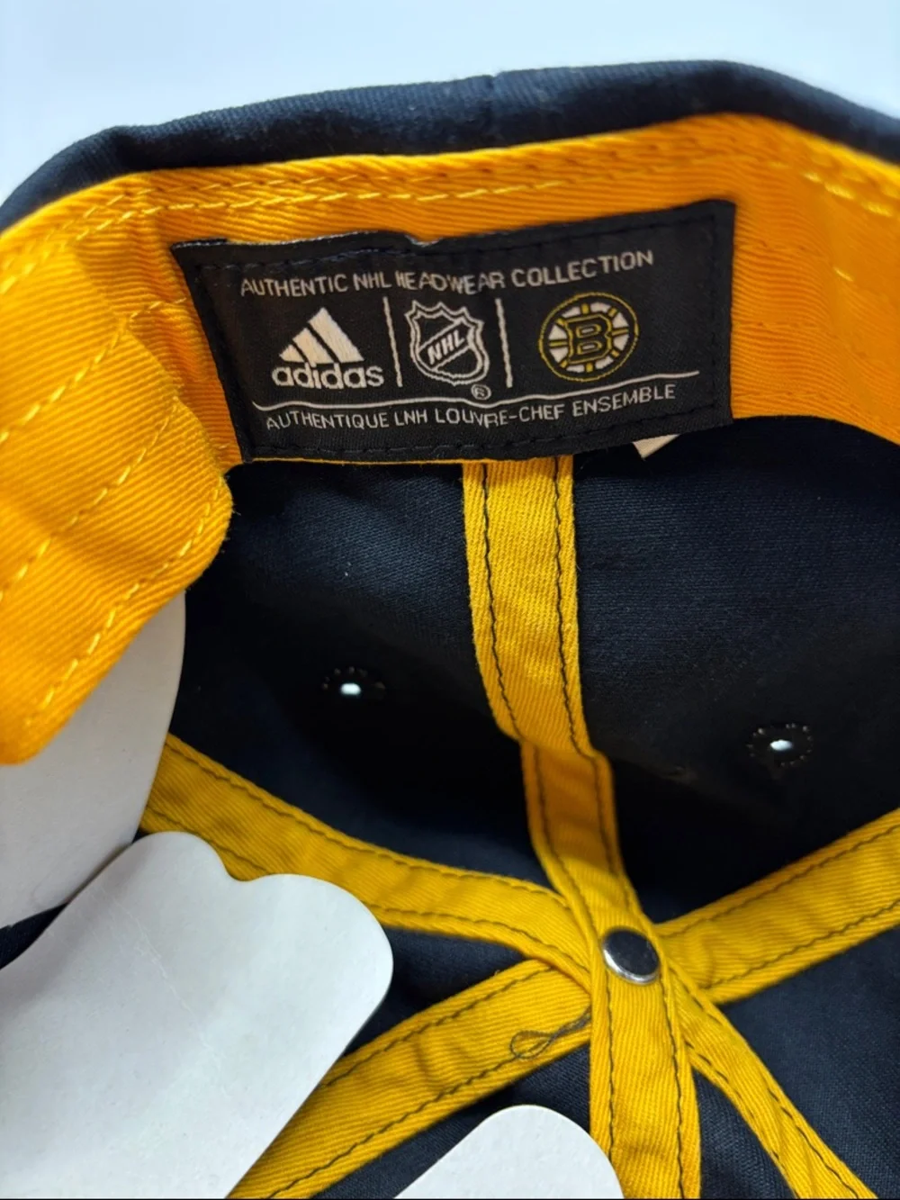 Boston Bruins Hat Cap Adidas NHL Adjustable Unstructured Slouch Black Dad Hat